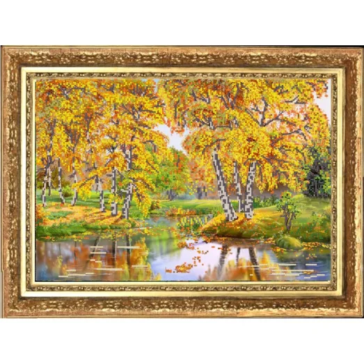 НИК-9706 Осенний день. Схема для вышивки бисером ТМ Конек