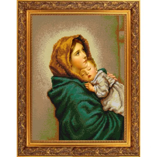 НИК-9778 Мадонна. Схема для вышивки бисером ТМ Конек