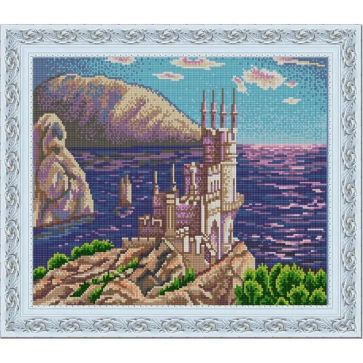 НИК-9798 Ласточкино гнездо. Схема для вышивки бисером ТМ Конек