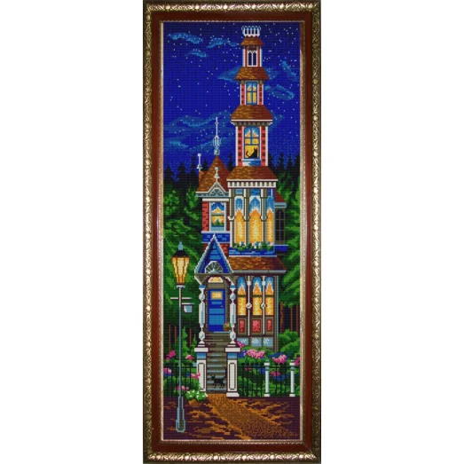 НИК-9816 Сказочный домик. Схема для вышивки бисером  ТМ Конек