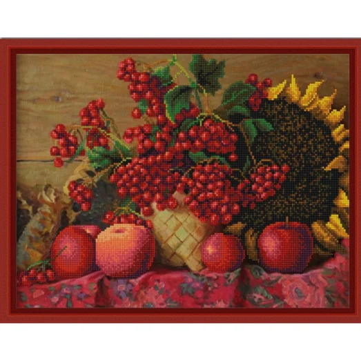 НИК-9831 Калина красная. Схема для вышивки бисером ТМ Конек