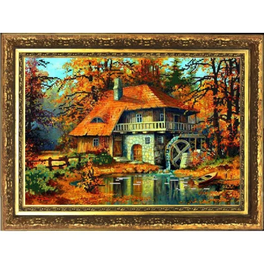 НИК-9833 Краски осени. Схема для вышивки бисером ТМ Конек