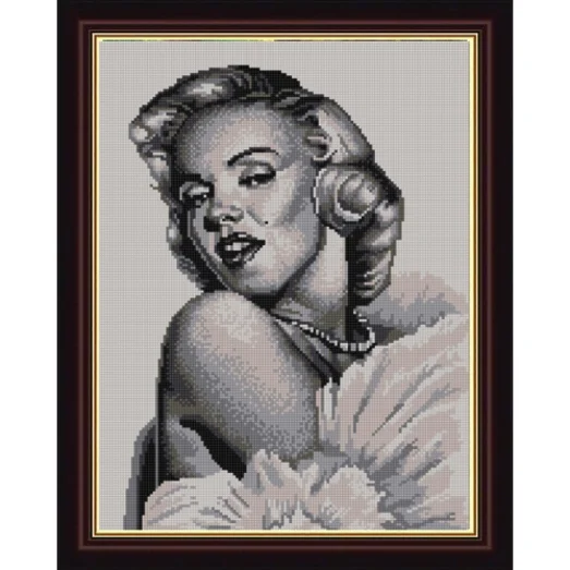 НИК-9834 Мэрилин Монро. Схема для вышивки бисером ТМ Конек