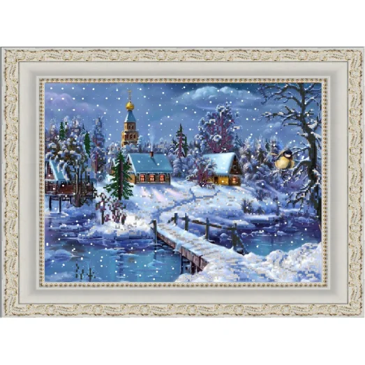 НИК-9845 Под голубыми небесами. Схема для вышивки бисером ТМ Конек