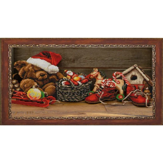 НИК-9846 Новогодняя. Схема для вышивки бисером ТМ Конек