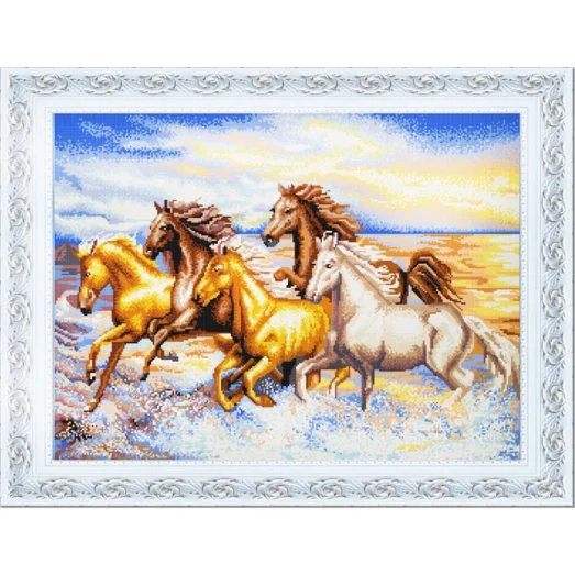 НИК-9856 Рассекая волны. Схема для вышивки бисером ТМ Конек