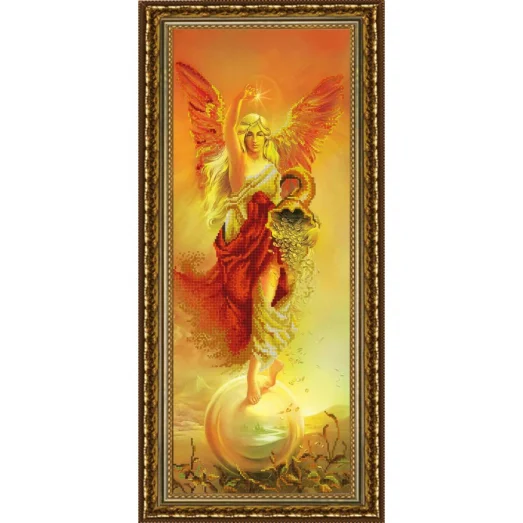 НИК-9859 Фортуна с рогом изобилия. Схема для вышивки бисером ТМ Конек