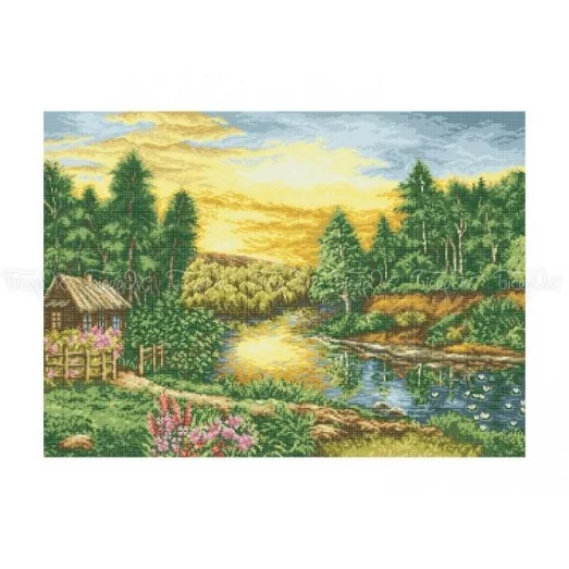 ЧВ-8042 Пейзаж. Схема для вышивки бисером. Бисерок