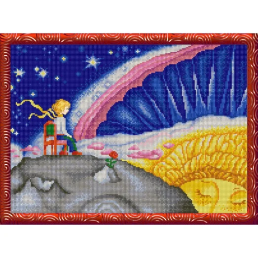 НИК-9895 Маленький принц. Схема для вышивки бисером ТМ Конек