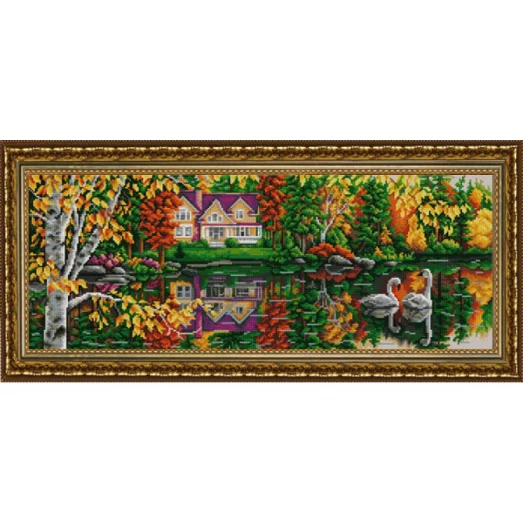 НИК-9900 На пруду. Схема для вышивки бисером ТМ Конек