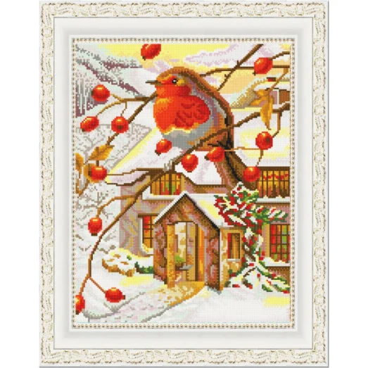 НИК-9927 На ветке. Схема для вышивки бисером ТМ Конек