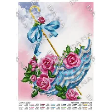 ДАНА-2290 Цветочный зонтик. Схема для вышивки бисером