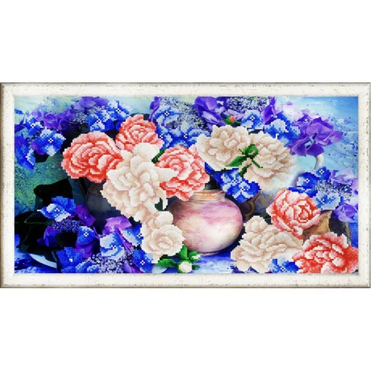 НИК-9928 Цветочная фантазия. Схема для вышивки бисером ТМ Конек