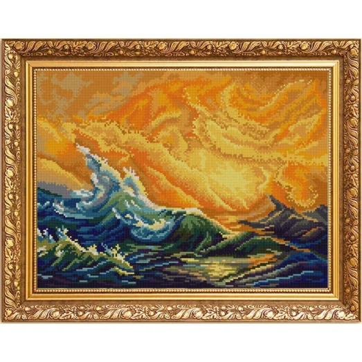 НИК-9966 Девятый вал. И.Айвазовский. Схема для вышивки бисером ТМ Конек