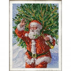 НИК-9988 Санта. Схема для вышивки бисером ТМ Конек