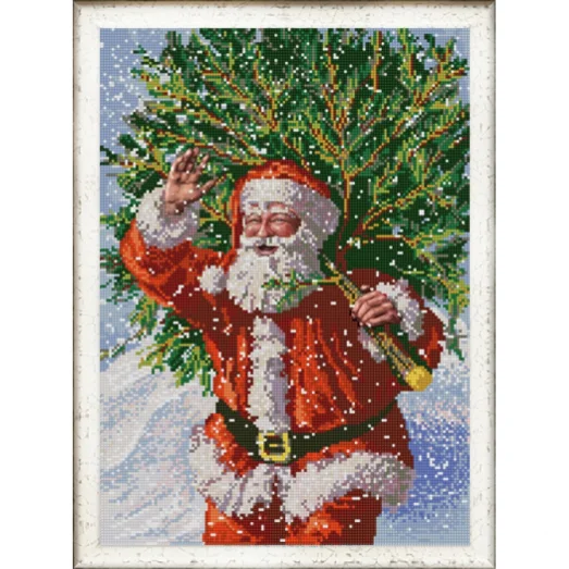НИК-9988 Санта. Схема для вышивки бисером ТМ Конек
