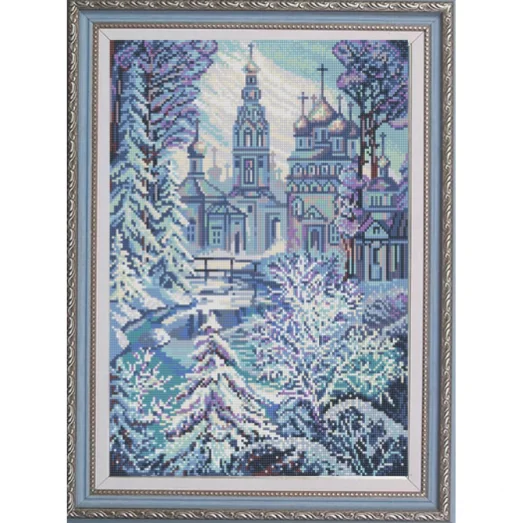 НИК-9989 Церковь. Схема для вышивки бисером ТМ Конек