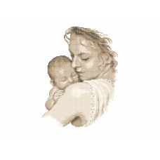 ЧВ-3449 (20*25) Мать и дитя. Схема для вышивки бисером. Бисерок