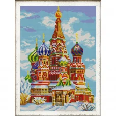 НИК-9998 Храм Василия Блаженного. Схема для вышивки бисером ТМ Конек
