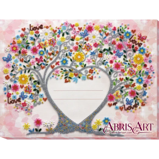 АВ-611 Свадебная метрика. Набор для вышивки бисером. Абрис Арт