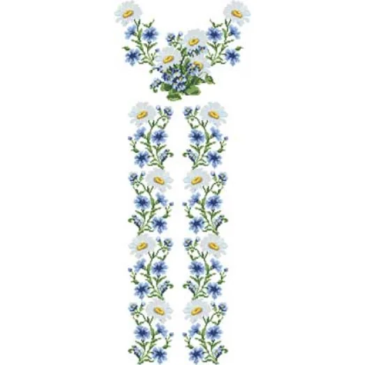 БЖд-019 (белая). Заготовка женской сорочки. Барвиста Вишиванка