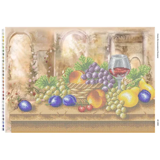 БС-2065 Натюрморт. Схема для вышивки бисером. Сяйво БСР