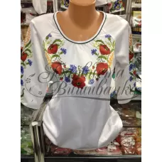 БЖ-024 Заготовка женской сорочки. Барвиста Вишиванка, атлас