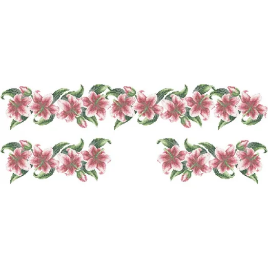 ВЖ-002-1 Бисерная заготовка вставка. Барвиста вишиванка