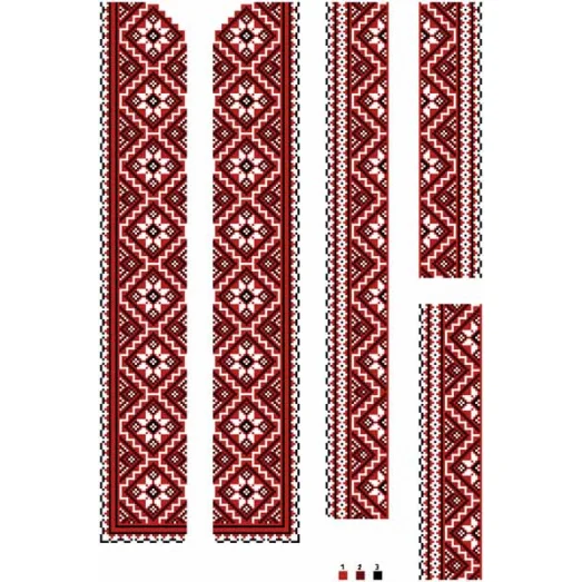 ВЧ-008 Бисерная заготовка вставка. Барвиста Вишиванка