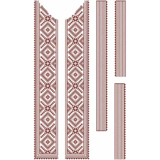 ВЧ-009 Бисерная заготовка вставка. Барвиста Вишиванка