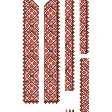 ВЧ-014 Бисерная заготовка вставка. Барвиста Вишиванка