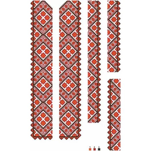 ВЧ-014 Бисерная заготовка вставка. Барвиста Вишиванка