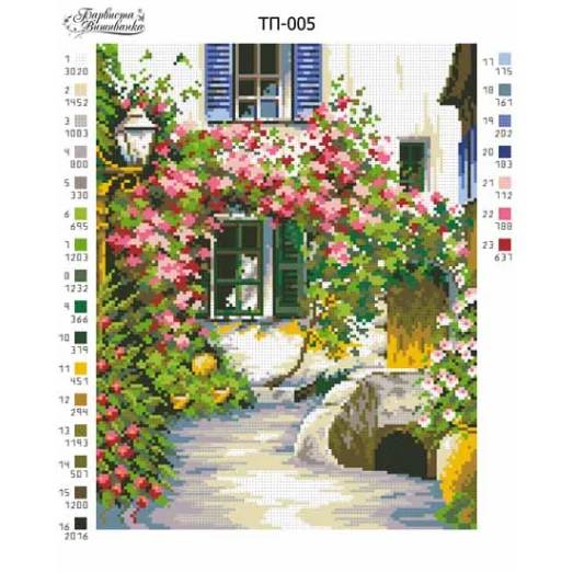 ТП-005 Бісерна заготовка. Схема для вышивки бисером Барвиста Вишиванка