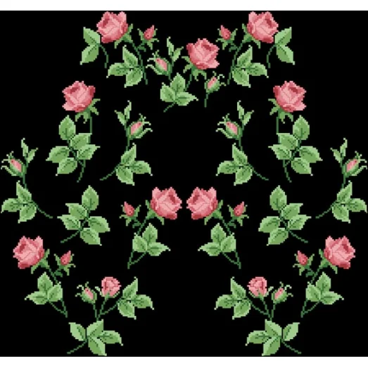 БЖд-017 (черная). Заготовка женской сорочки. Барвиста Вишиванка