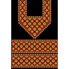 БЖд-029 (черная). Заготовка женской сорочки. Барвиста Вишиванка