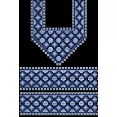 БЖд-032 (черная). Заготовка женской сорочки. Барвиста Вишиванка