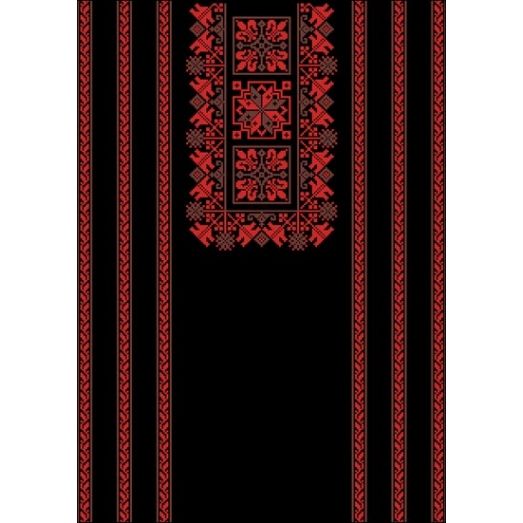 БЖд-046 (черная). Заготовка женской сорочки. Барвиста Вишиванка