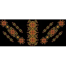 БЖд-047-1 (черная). Заготовка женской сорочки. Барвиста Вишиванка