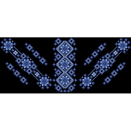 БЖд-048-1 (черная). Заготовка женской сорочки. Барвиста Вишиванка