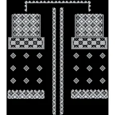 БЖд-049 (черная). Заготовка женской сорочки. Барвиста Вишиванка