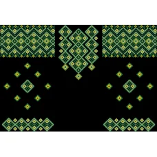 БЖд-073 (черная). Заготовка женской сорочки. Барвиста Вишиванка