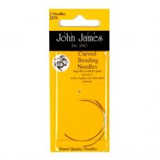 JJ31 Набор изогнутых иголок для бисера John James (Англия), 2 шт 