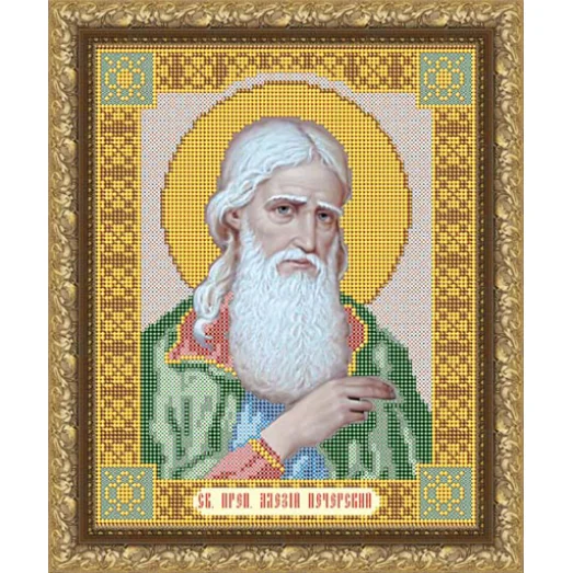 VIA-4015 Св. Преподобный Алексей . Схема для вышивки бисером. АртСоло