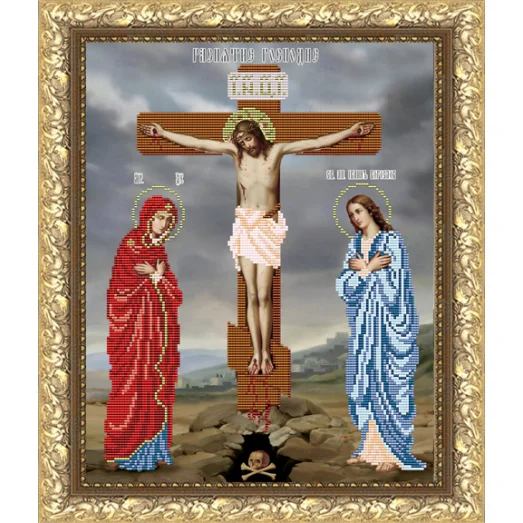 VIA-3002 Распятие Господне. Схема для вышивки бисером. АртСоло