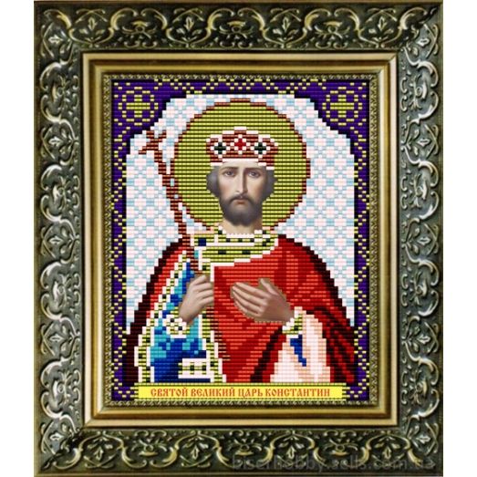 VIA-5027 Святой Великий Царь Константин. Схема для вышивки бисером. АртСоло