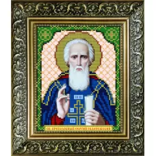 VIA-5034 Св.Преподобный Сергий Радонежский. Схема для вышивки бисером. АртСоло