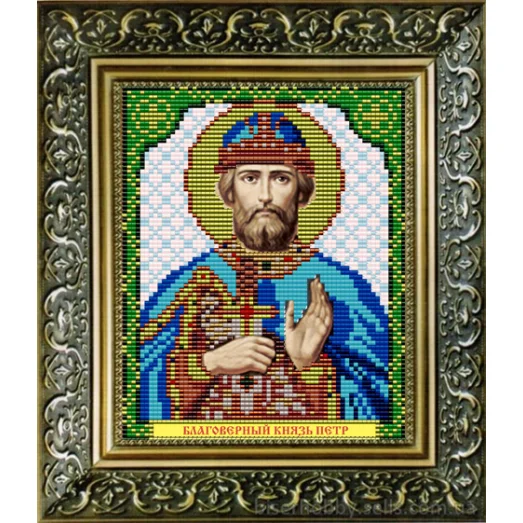 VIA-5041 Благоверный Князь Петр. Схема для вышивки бисером. АртСоло