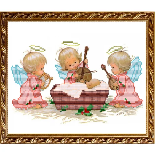 VКA-4016В С Рождением Девочки!. Схема для вышивки бисером. АртСоло