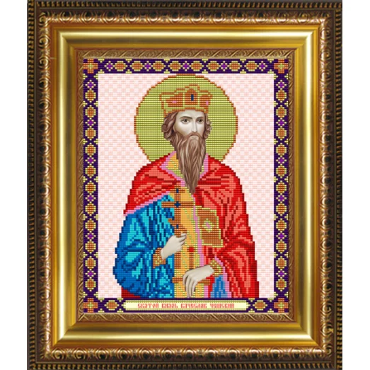 VIA-4082 Святой Князь Вячеслав Чешский. Схема для вышивки бисером. АртСоло