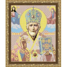 VIA-4005 Святой Николай Чудотворец. Схема для вышивки бисером. АртСоло